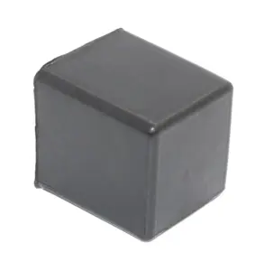 Опора наконечник пластиковая квадратная 20х20 наружная черный