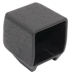 Опора наконечник пластиковый для труб квадратного сечения 25*25, наружная, черная