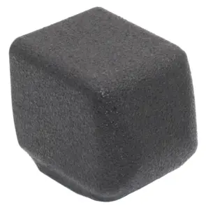 Опора наконечник пластиковый для труб квадратного сечения 25*25, наружная, черная