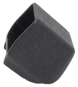 Опора наконечник пластиковый для труб квадратного сечения 25*25, наружная, черная