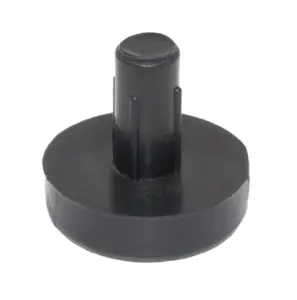 Подпятник круглый, основание d 15 мм, под отверстие d 5 мм, белый