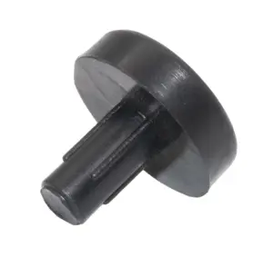 Подпятник круглый, основание d 15 мм, под отверстие d 5 мм, белый