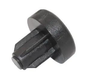 Подпятник НОВЫЙ круглый, основание d 15 мм, под отверстие d 8 мм, черный