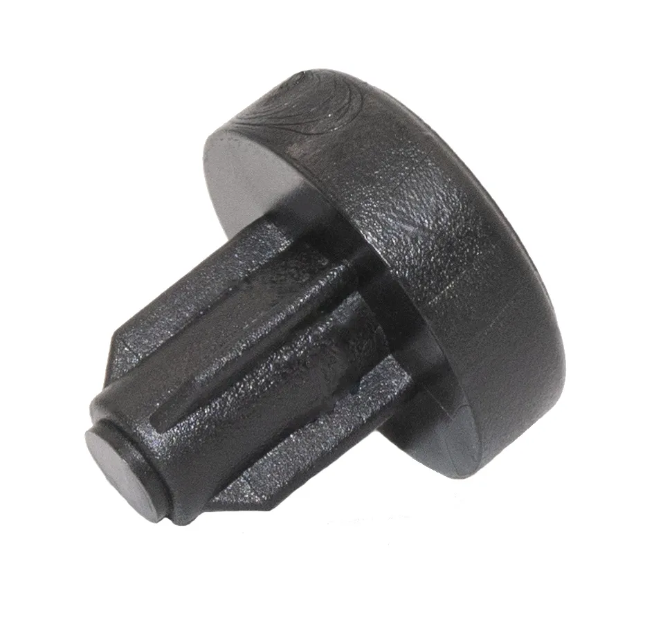 Подпятник НОВЫЙ круглый, основание d 15 мм, под отверстие d 8 мм, черный