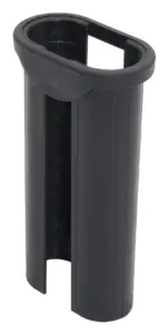 Переходник НОВЫЙ пласт. для овальных труб 20х40 в 25х45 стенкой 1-1,5мм, синий RAL 5002