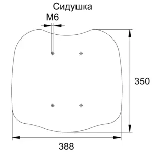 STAND UP комплект спинки и сиденья, сигнальный зеленый RAL6032