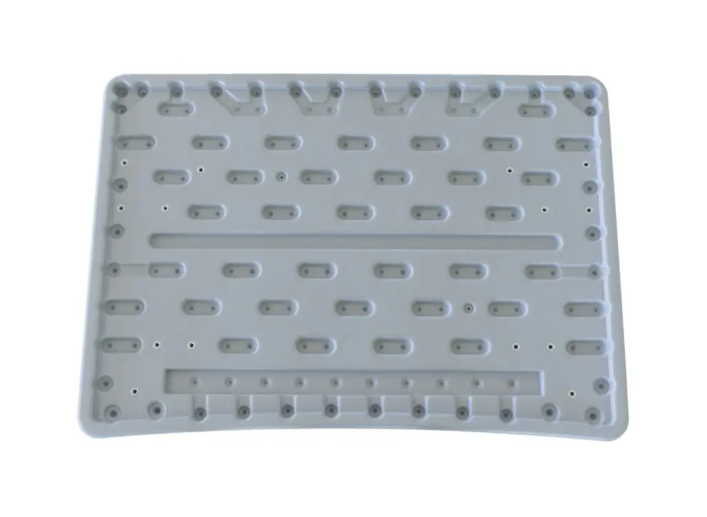 Столешница парты одноместная, эргономичная, пенал, глуб. 500 шир. 700, цвет гусеница