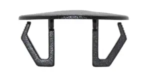 Заглушка пластиковая под отверстие d 18,4-22, ультратонкая шляпка Ø25,3 черная