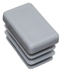 Заглушка прямоугольная 15х25/CZ, черная