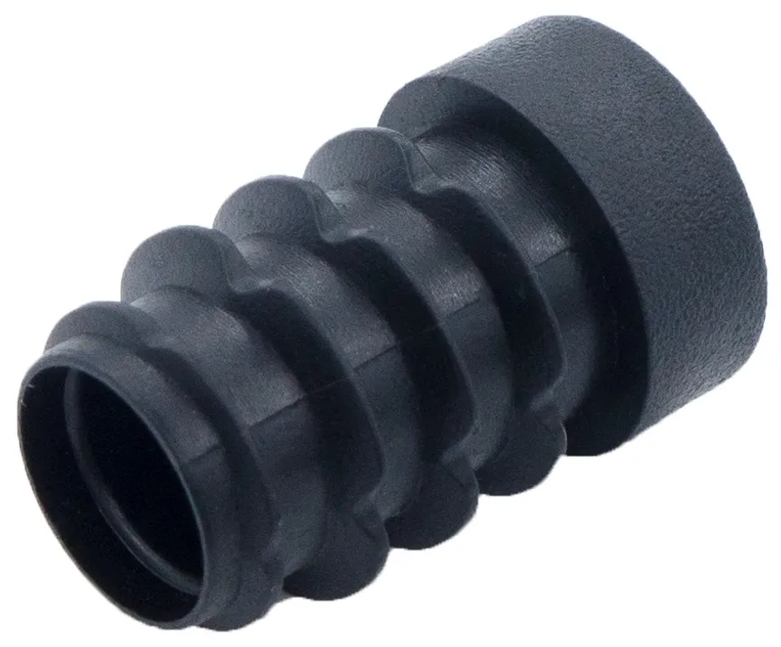 Заглушка круглая с резьбой d 18мм,ЗР 18М8, черная