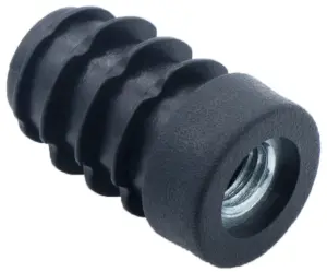 Заглушка круглая с резьбой d 18мм,ЗР 18М8, серая