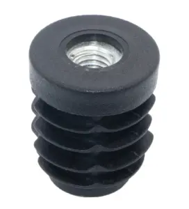 Заглушка с резьбой d 25мм ЗР 25М6 черная