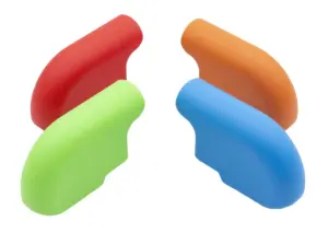 Опора наконечник эстетичный для труб овального сечения, вертикальный,20х40мм, желтый