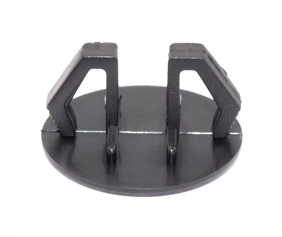 Заглушка пластиковая под отверстие d 15-18, ультратонкая шляпка Ø21,5, черная