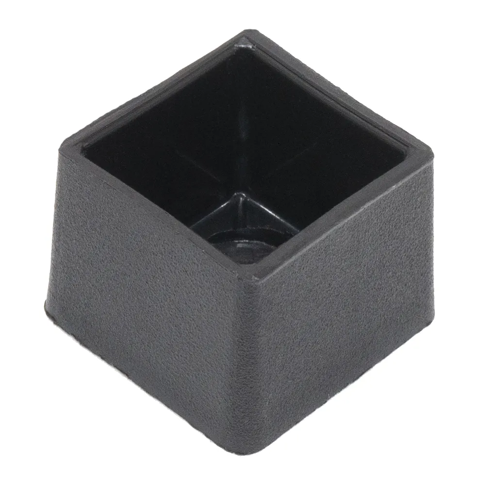 Заглушка квадратная для труб 20х20 мм, наружная, черная