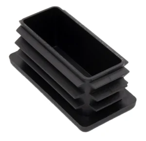 Заглушка пластиковая прямоугольная 30х60 мм, с плоской шляпкой, серая