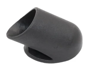 Опора наконечник круглая D25, наруж. угловая, черная