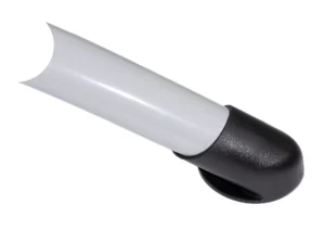 Опора наконечник круглая D25, наруж. угловая, черная