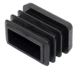 Заглушка пласт. прямоугольная для труб 15х25, стенкой 0,8-2.0 мм, пр, белая RAL 9010