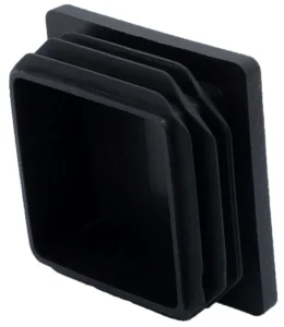 Заглушка квадратная для труб 50х50 мм, красная