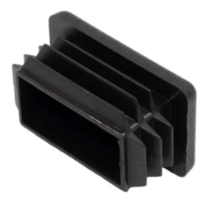 Заглушка пластиковая прямоугольная для труб 25х40, стенкой 0,8-3.0 мм, практичная, белая