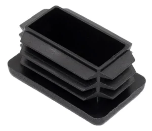 Заглушка пластиковая прямоугольная для труб 25х40, стенкой 0,8-3.0 мм, практичная, белая