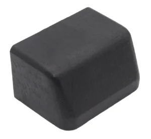 Опора наконечник пластиковая для труб прямогольного сечения 30х60, наружняя, серый