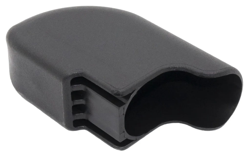 Опора наконечник эстетичный для труб овального сечения, вертикальный, 25х45мм,красный