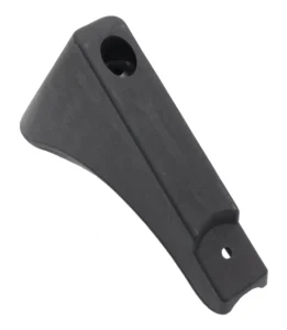 Угловой подпятник пластиковый для круглых и овальных труб с d 20мм, желтый