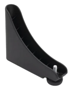 Угловой подпятник пластиковый для круглых и овальных труб с d 20мм, желтый