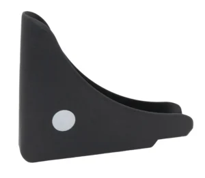 Угловой подпятник пластиковый для круглых и овальных труб с d 20мм, желтый