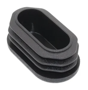 Заглушка пластиковая овальная 25х45, практичная, стенка трубы 0,8-2,5 мм,люм. зеленый