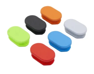 Заглушка пластиковая овальная 30х50, практичная, стенка трубы 0,8-2,5 мм,люм. зеленый