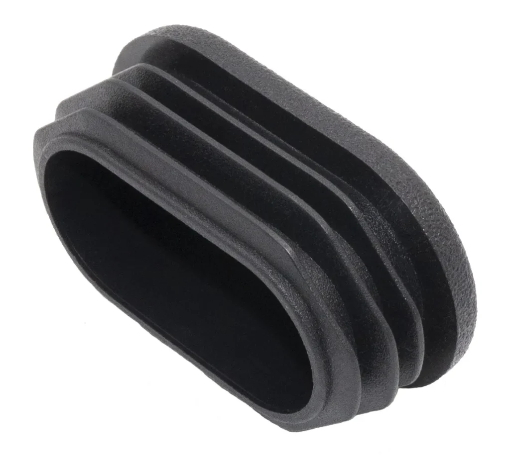 Заглушка пластиковая овальная 30х50, практичная, серая