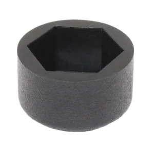 Колпачок на болт/гайку М12, черный, плоский, RAL 9017