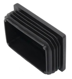 Заглушка пластиковая прямоугольная для труб 40х60 мм, черная