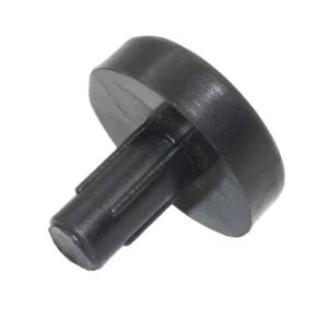 Подпятник круглый, основание d 15 мм, под отверстие d 5 мм, белый