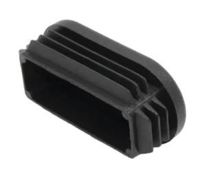Заглушка пластиковая овальная 25х50, практичная, черный
