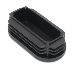 Заглушка пластиковая овальная 25х50, практичная, черный