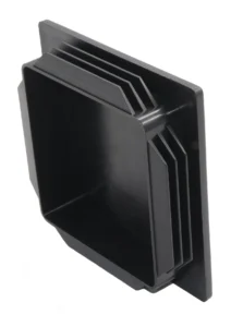 Заглушка квадратная для труб 100х100 мм, черная