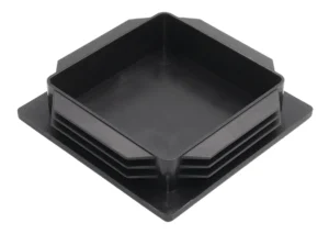 Заглушка квадратная для труб 100х100 мм, черная