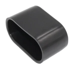 Заглушка для труб овального сечения 20х40, наружная, черная