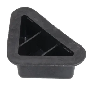 Опора мебельная треугольная Н 25мм, черная