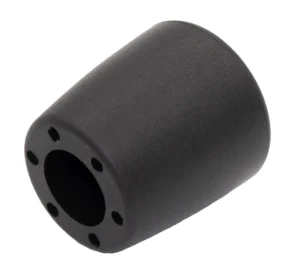 Пластиковая заглушка 35х32 мм для труб/прутков Ø16 мм, наружная, черная