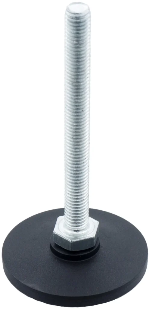 Опора резьбовая ОР60-10х120 поворотно-шарнирная, черная