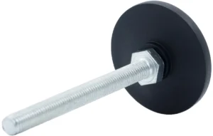 Опора резьбовая ОР60-10х120 поворотно-шарнирная, черная