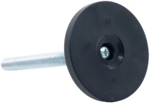 Опора резьбовая ОР60-10х120 поворотно-шарнирная, черная