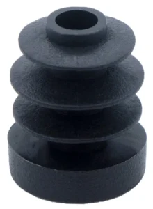 Заглушка круглая Ø16 мм сферическая с рад. ребрами, серия ILTT 16СФЧН-16СЧН, черная