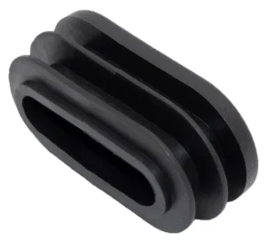 Заглушка для труб овального сечения 20х40, черная