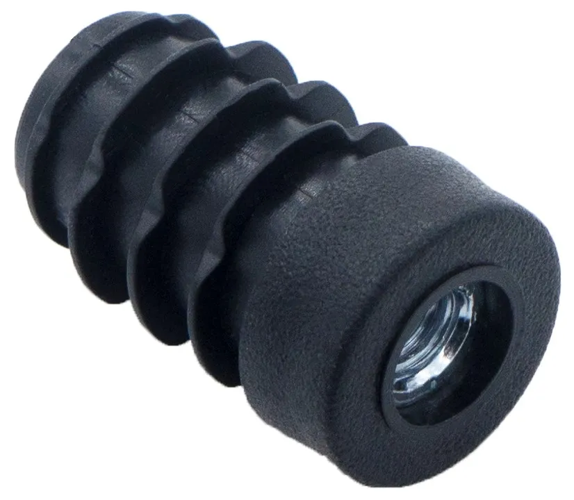 Заглушка круглая с резьбой d 18мм,ЗР 18М6,черная